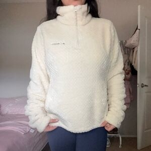 White Sherpa Pullover